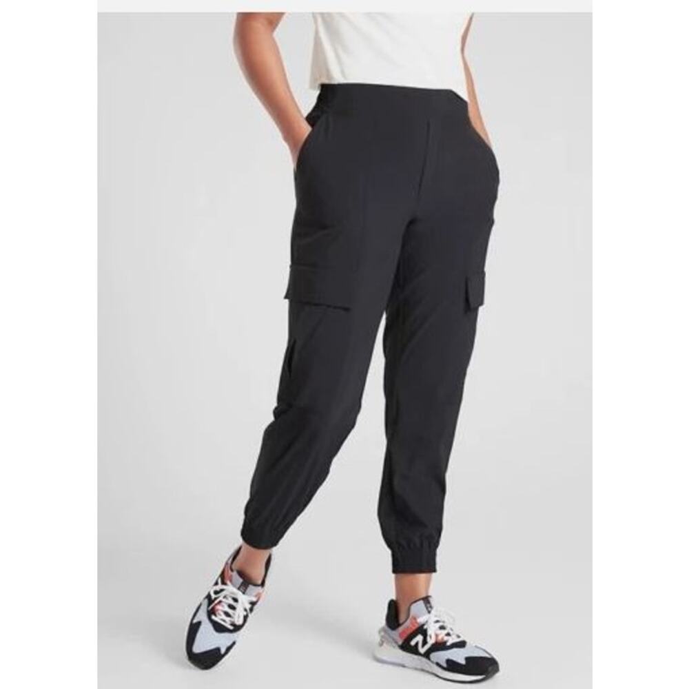 Athleta Women’s Size 12 Chelsea Black Utility Jogger Pants Athleisure Casual